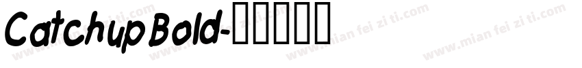 Catchup Bold字体转换